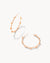 Haven Heart Hoop Earrings In Rose Gold