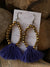 Pearls and Ponies Gold Bead Tassel Earrings