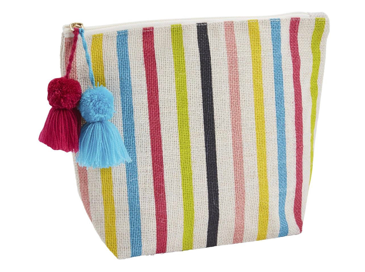 Multi Stripe Jute Case
