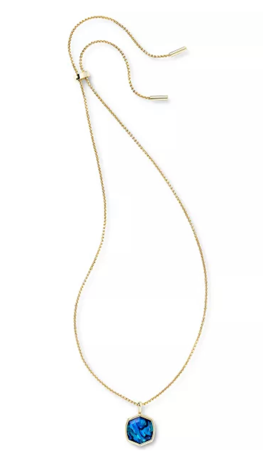 Davis Gold Long Pendant Necklace