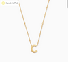 Letter Pendant Necklace in Gold