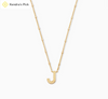 Letter Pendant Necklace in Gold