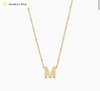 Letter Pendant Necklace in Gold