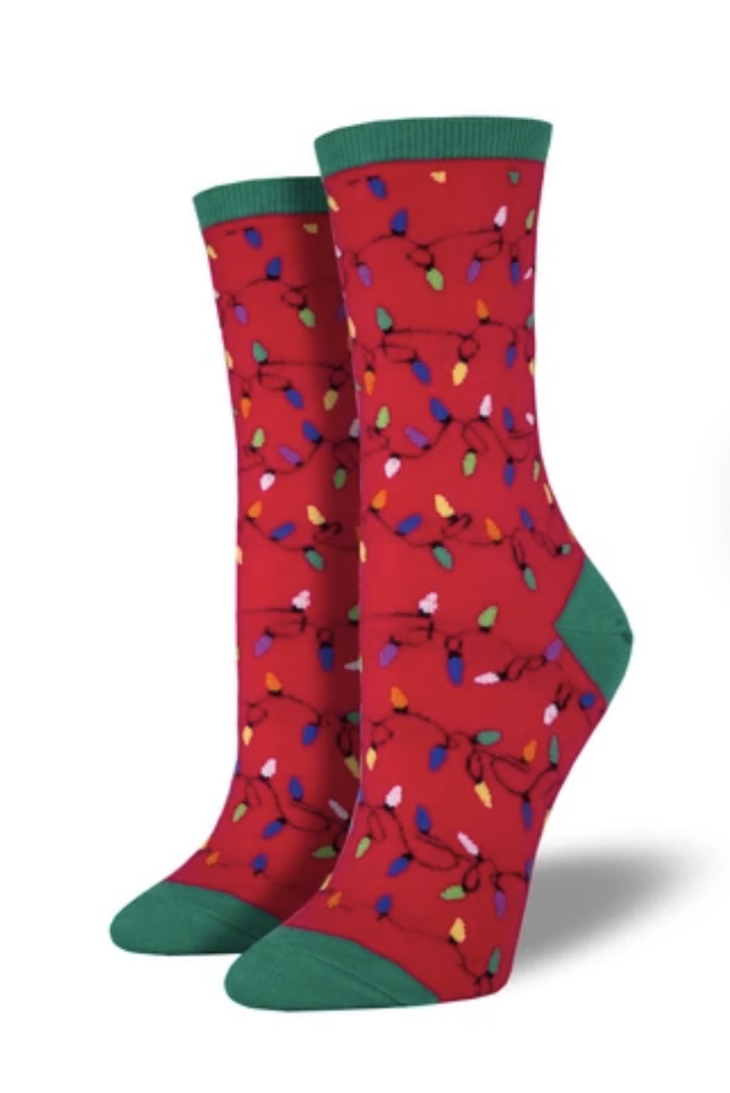 Socksmith Men's Mythical Kissmas Crew Socks, Red