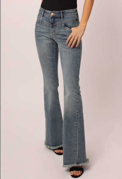 Dear John Rosa High Rise Flare Jeans Stokes Canyon