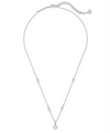Nola Short Pendant Necklace in Silver