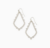 Sophee Crystal Drop Earring in Silver