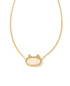 Elisa Cat Pendant Necklace in Gold
