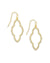 Abbie Small Open Frame Earring in Gold