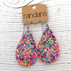 Randan's Pink Multi Frameless Dangle Earring