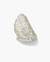 Boone Small Cocktail Ring in Silver Filigree