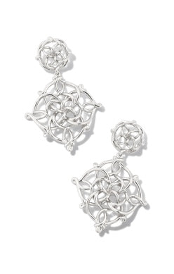 Kelly Statement Earrings in Silver