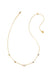 Devin Crystal Strand Necklace in Gold