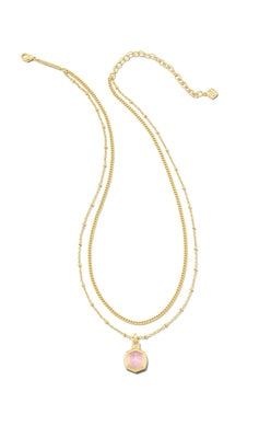 Davie Intaglio Multi Strand Necklace in Gold
