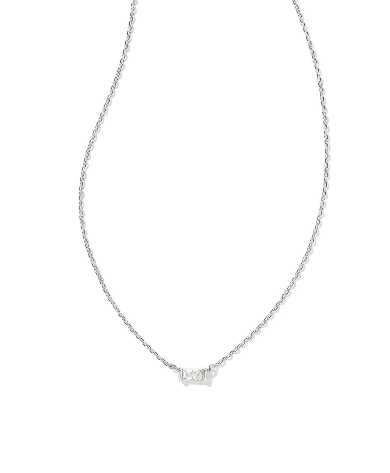 Juliette Pendant Necklace in Silver