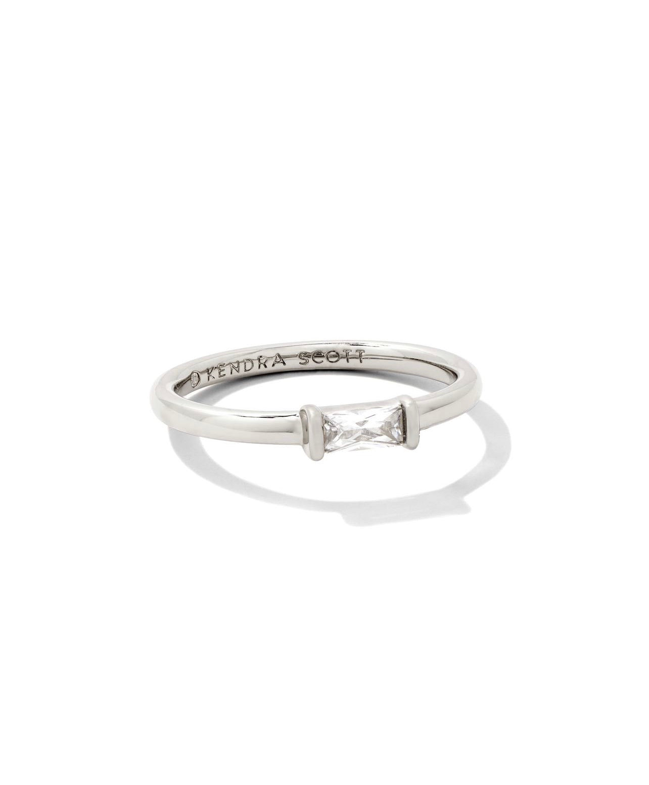 Juliette Band Ring in Silver