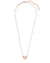 Ari Heart Short Necklace in Rose Gold
