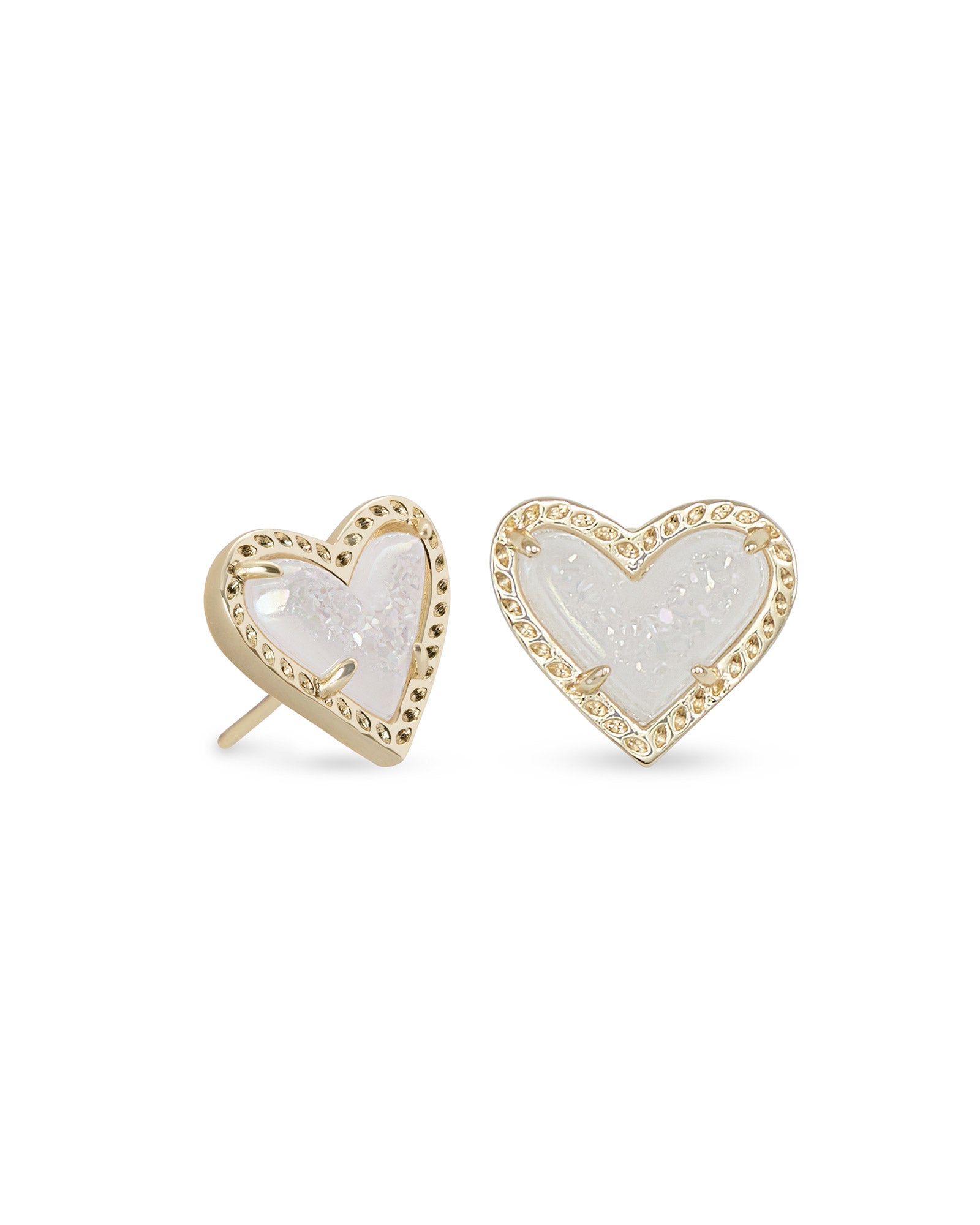 Ari Heart Stud Earring in Gold
