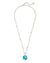 Davis Short Pendant Necklace in Silver