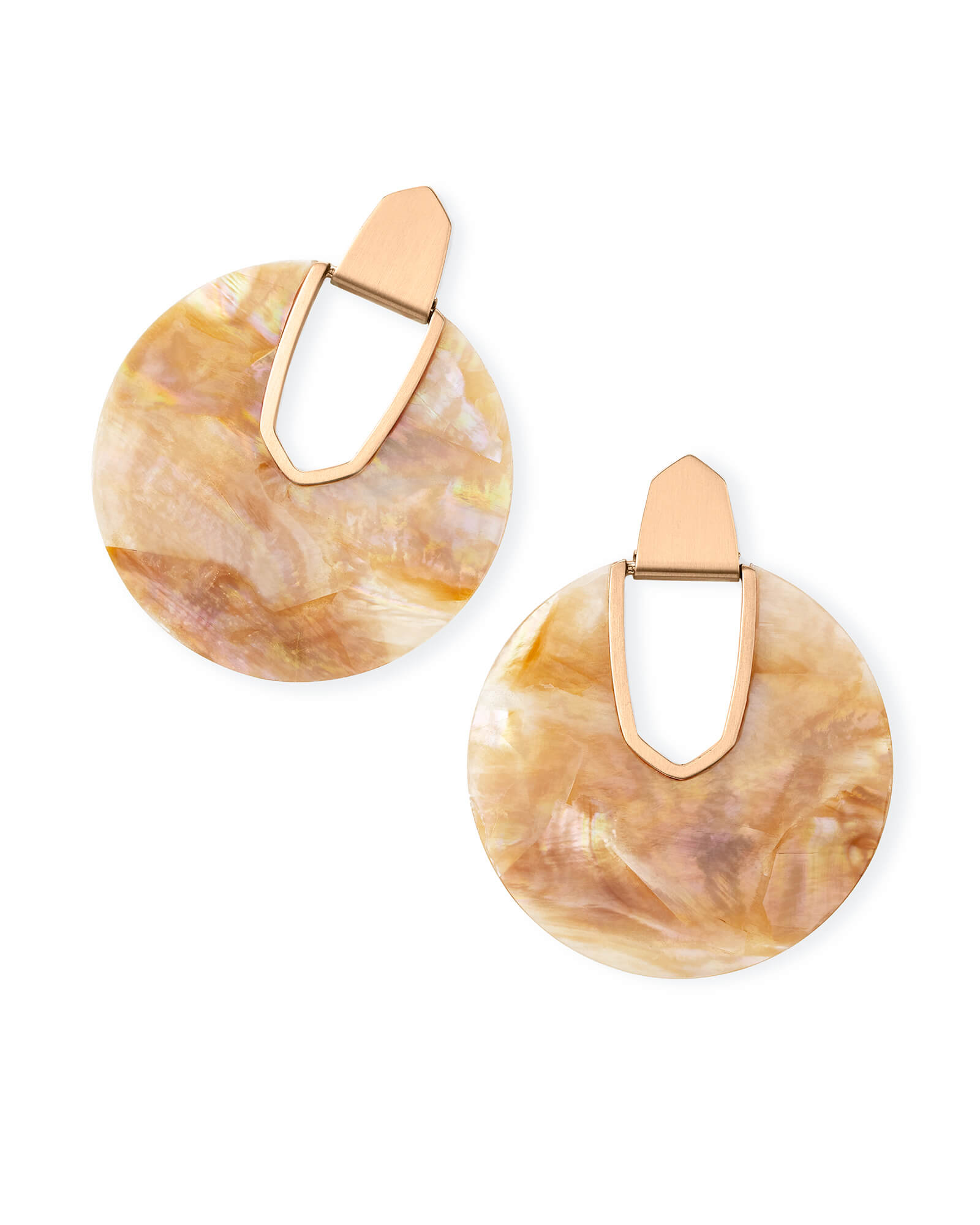 Diane Statement Earrings in Rose Gold
