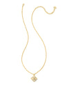 Dira Stone Gold Short Pendant Necklace