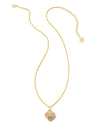 Dira Stone Gold Short Pendant Necklace