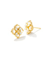 Dira Stone Gold Stud Earrings