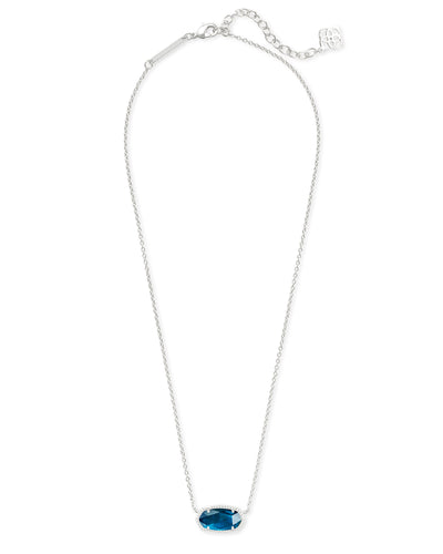 Elisa Pendant Necklace in Silver