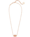 Elisa Pendant Necklace in Rose Gold
