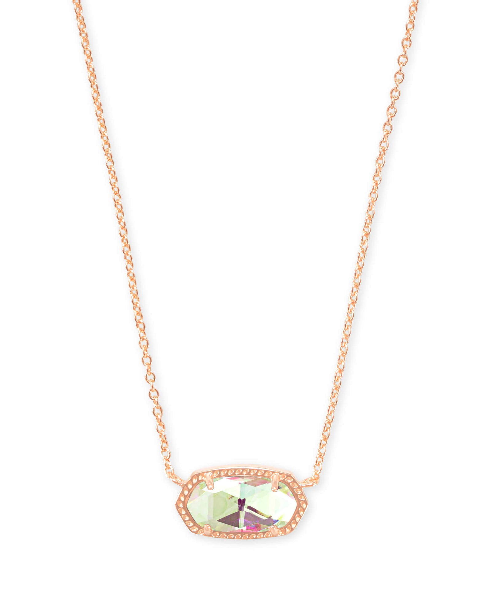 Elisa Pendant Necklace in Rose Gold