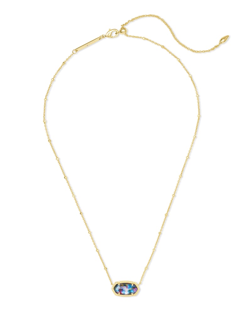 Elisa Satellite Gold Short Pendant Necklace
