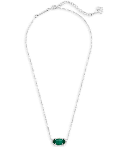 Elisa Pendant Necklace in Silver