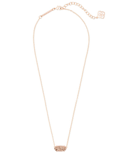 Ever Pendant Necklace in Rose Gold