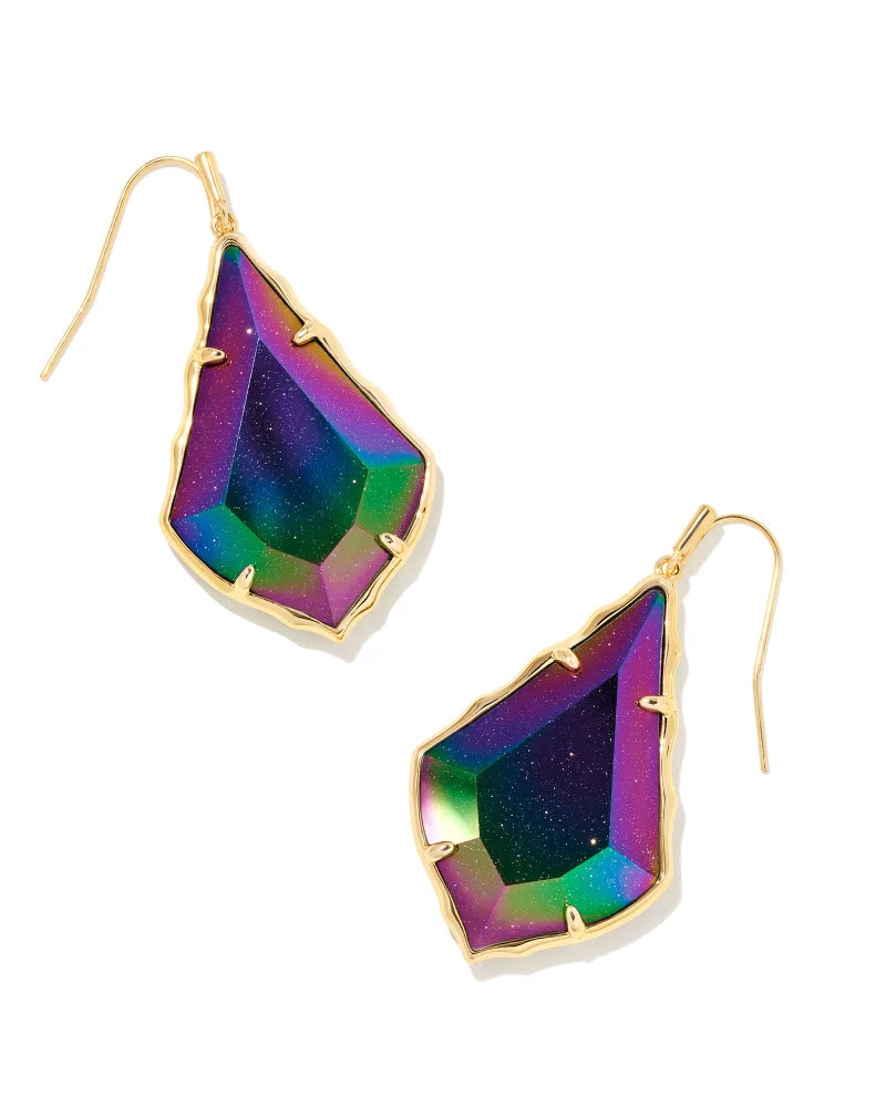 Faceted Alex Gold Drop Earrings