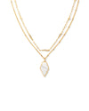 Framed Tessa Convertible Gold Multi Strand Necklace