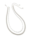 Lonnie Set of 2 Chain Necklaces in Silver