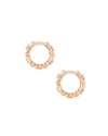 Maggie Huggie Earring in Rose Gold Filigree