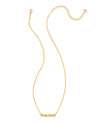 Mama Script Pendant Necklace in Gold