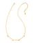 Mama Script Strand Necklace in Gold