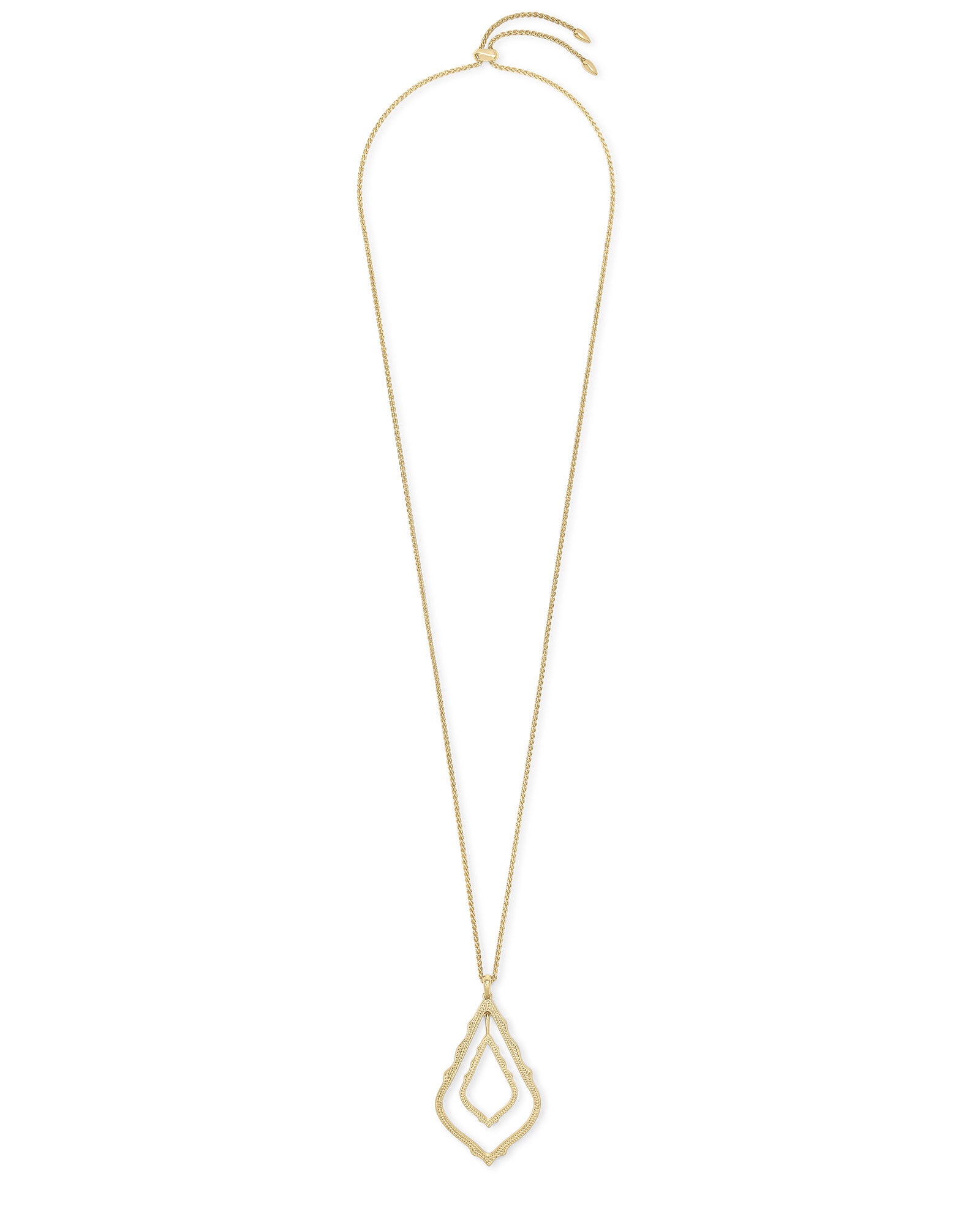 Simon Long Necklace in Gold Metal