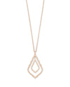 Simon Long Necklace in Rose Gold Metal