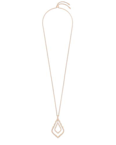 Simon Long Necklace in Rose Gold Metal