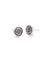 Stamped Dira Stud Earring in Silver