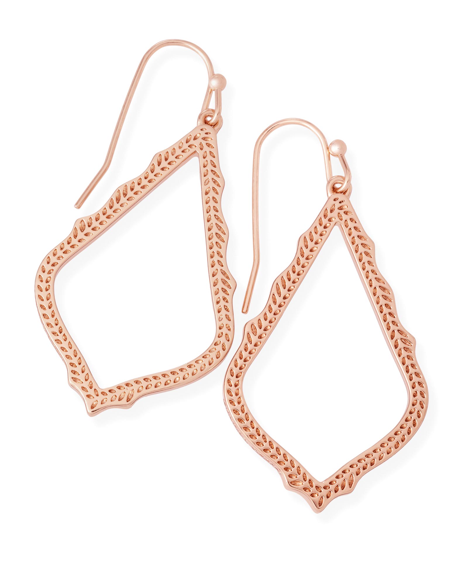 Sophia Drop Earrings In Rose Gold